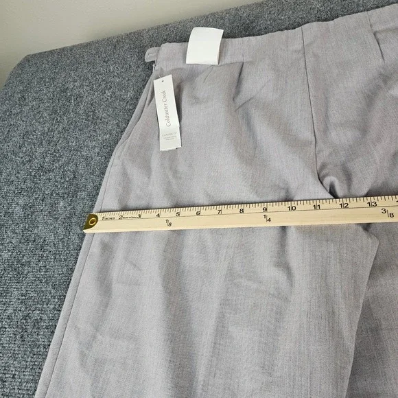 Coldwater Creek Classic Fit Straight Leg Pants Lavender Grey P16 NWT New - Picture 8 of 9